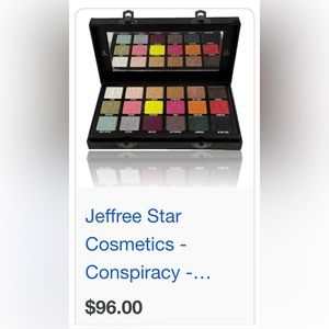 Brand new in Box. Jeffrey Star “Conspiracy “ Palette